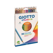 Giotto Stilnovo Pastelli Colorati In Astuccio 36 Colori, Multicolore, 13 X 1.6 X 22 Cm