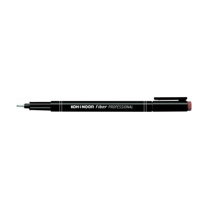 Koh-i-Noor DH21005A Confezione 10 Penne Fibra Calibro 0,05 Nero