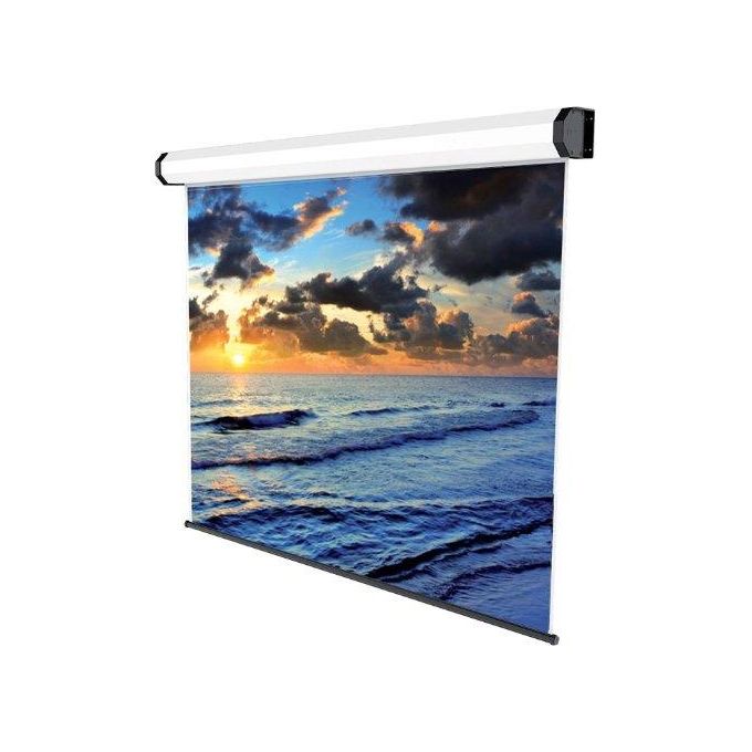 Sopar Schermo per Proiezione Montaggio a Soffitto o a  Parete Motorizzato 230V 142'' ICEBERG Bianco RAL 9010