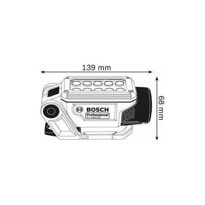 Bosch GLI Deci LED Worklight Lampada a Batteria