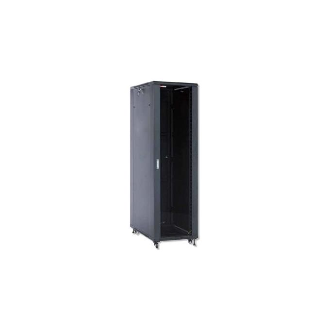 WP Rack WPN-RNA-32808-B Serie RNA Armadio Rack 32U Porta in Vetro Temperato Capacita' 800 Kg 800x800 mm colore Nero
