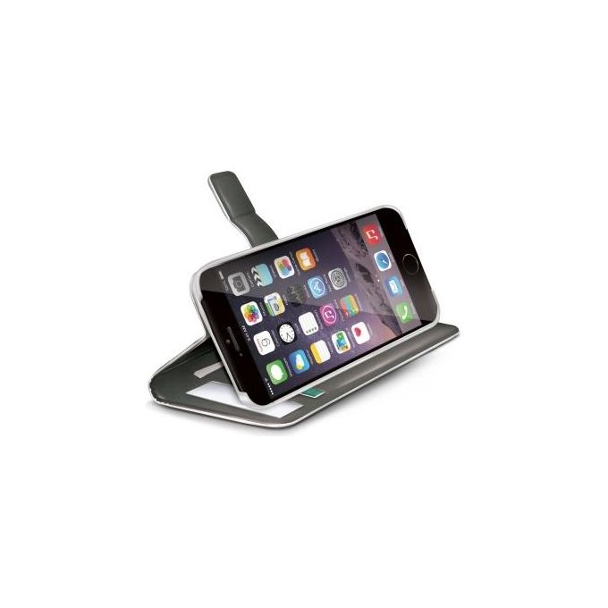 Celly White Pu Wallet Case iPhone 6