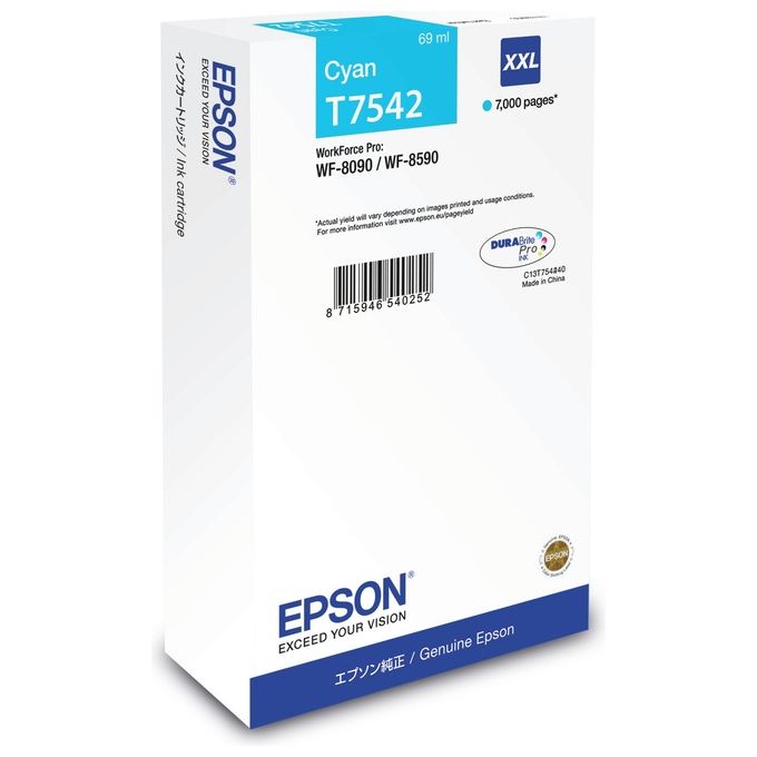 Epson Tanica Ciano xxl Wf8xxx pisa 7k