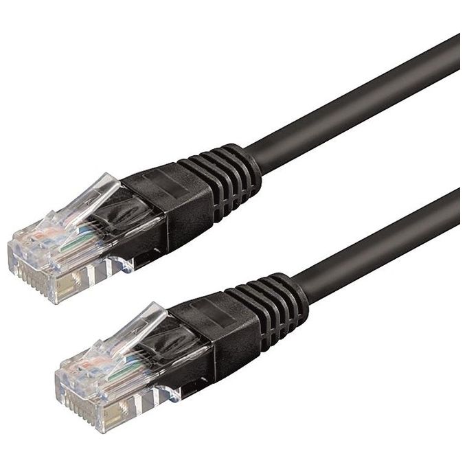 Wp Cavo di Rete 3mt Cat6 U-utp Utp Nero