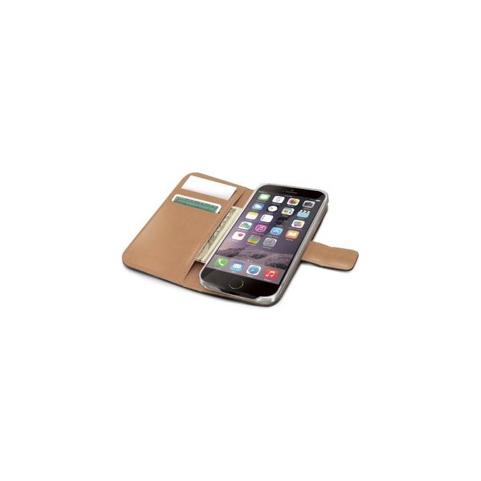 Celly Black Pu Wallet Case iPhone 6 Plus