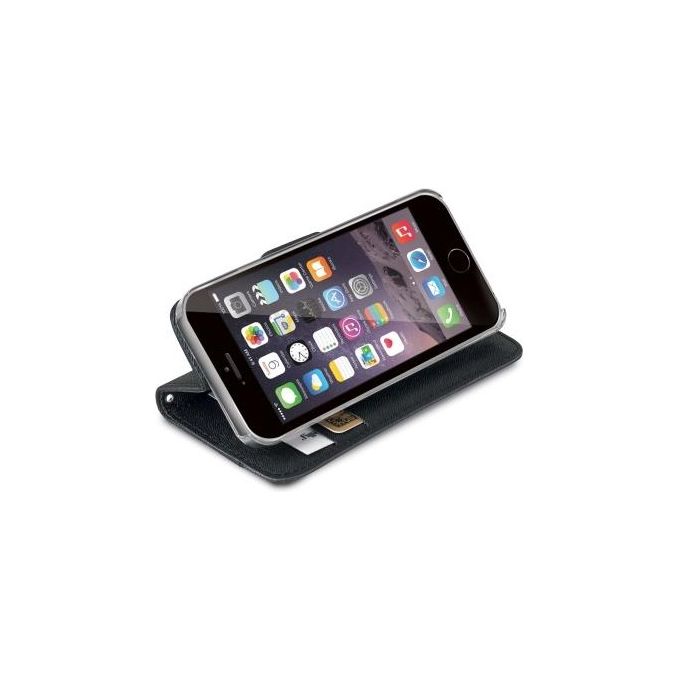 Celly Black Wallet Onda Case iPhone 6