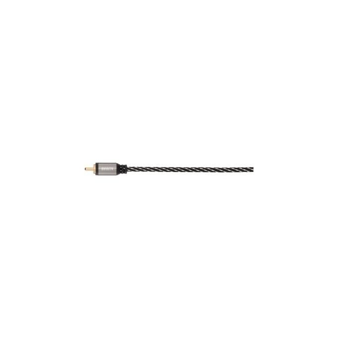 Avinity Cavo Rca Tessuto Nero-Grigio