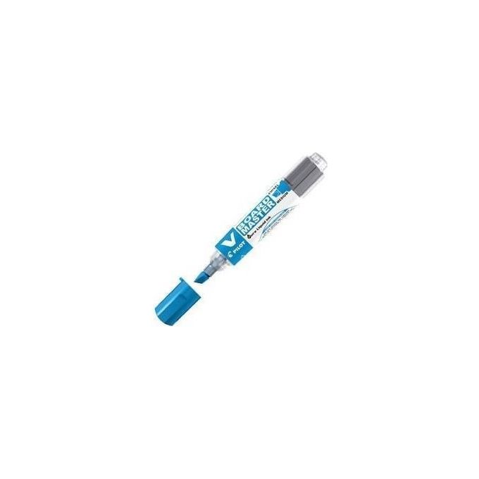 Pilot WBMA-VBM-MC-L-BG V-Board Master Marker per Lavagna Bianca Punta a Scalpello 2,3-5,2 mm Begreen Confezione 10 pezzi colore Blu