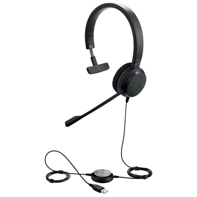 Jabra Evolve 20 Uc Mono Cuffie con Microfono