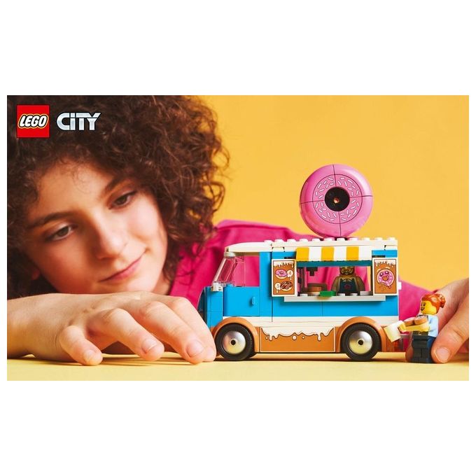 LEGO Furgone Ciambelle 60452 Gioco da Costruzione City Great Vehicles Divertimento Assembla Realistico ed Educativo per Bambini