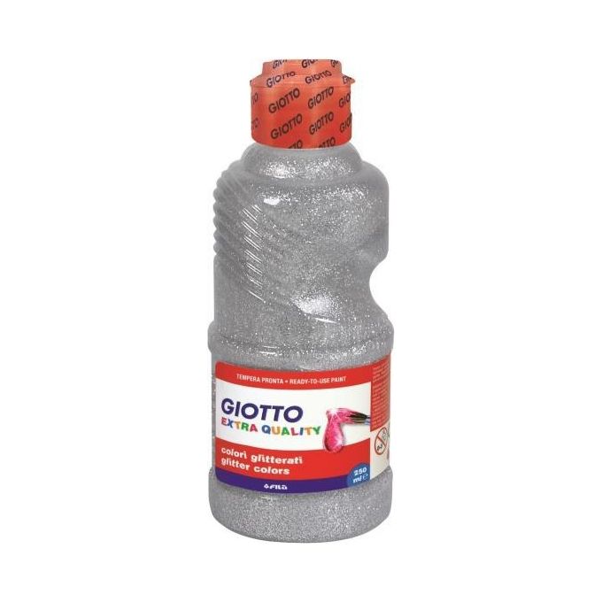 Giotto Flacone 250ml Tempera Argento Glitter