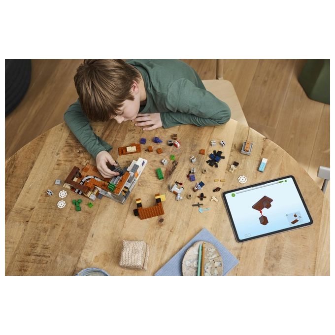 LEGO Minecraft La Miniera delle Badlands Modellino da Costruire di Bioma con Personaggi Accessori e Mob Ostili Giochi Creativi per Bambini e Bambine da 8 Anni Idea Regalo di Compleanno 21263