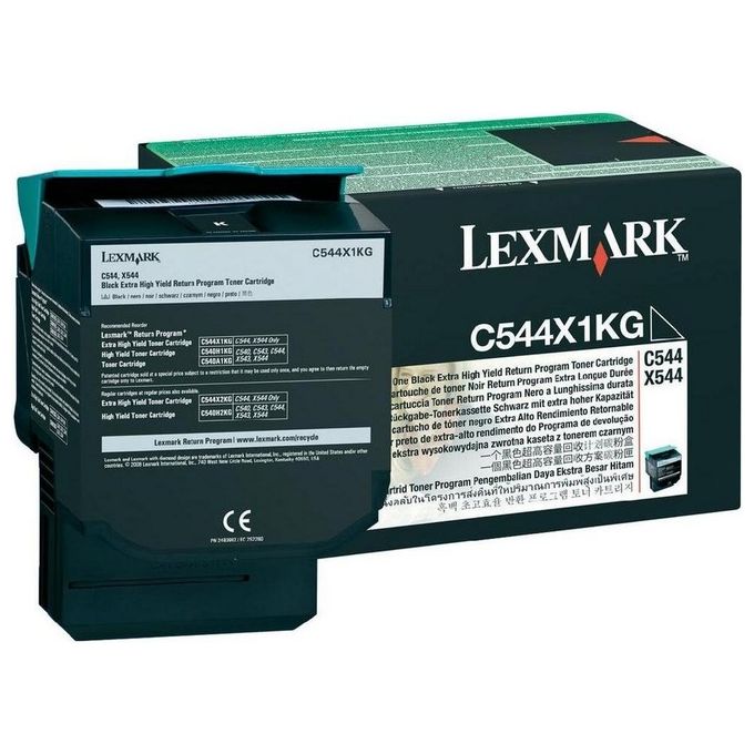 Lexmark Toner nero altissima resa c544 x544 6kp. return program