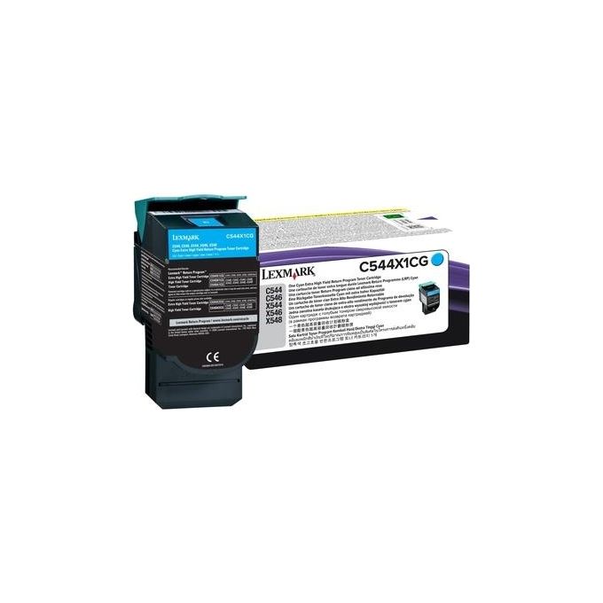 Lexmark Toner ciano altissima resa c544 x544 4kp. return program