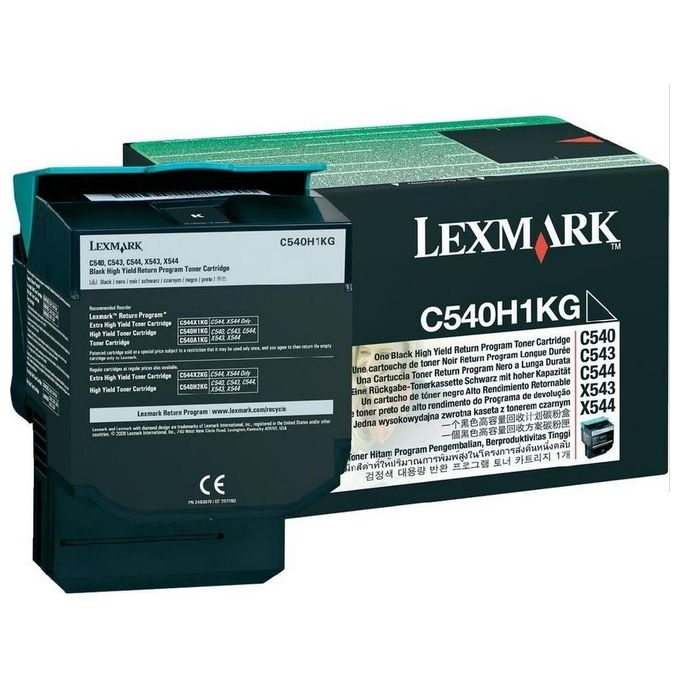 Lexmark Toner nero return program alta resa c54x x54x 2.5k pag