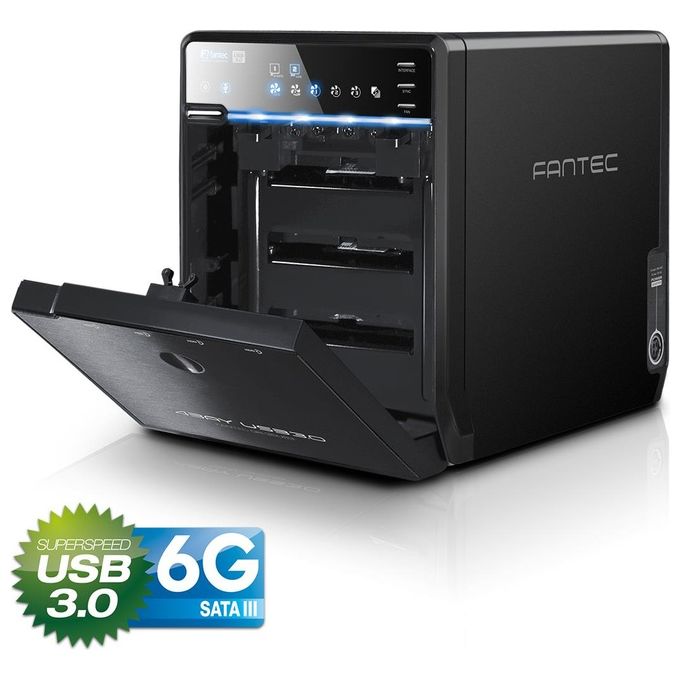 Fantec QB-35US3-6G Nero 4x3.5'' Sata HDD USB3.0 eSATA