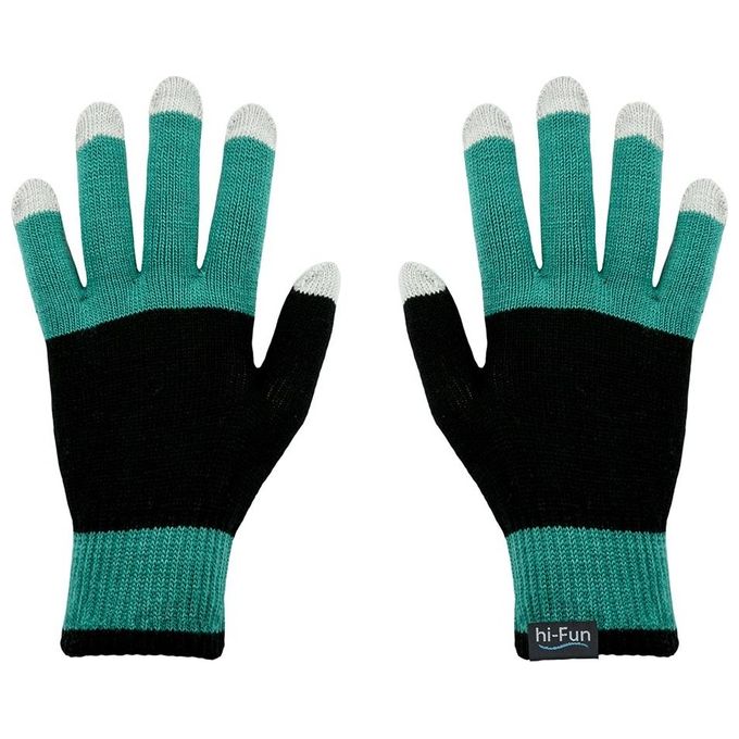 Hi-Glove Guanti per Dispositivi Touch Woman Green