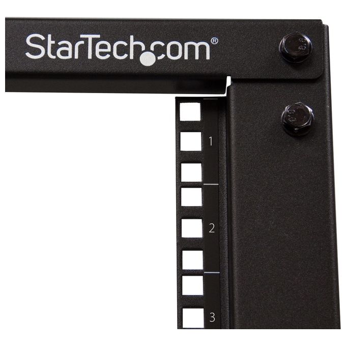 StarTech Armadio Server Rack con 4 staffe a Telaio Aperto 12U con profondita' regolabile
