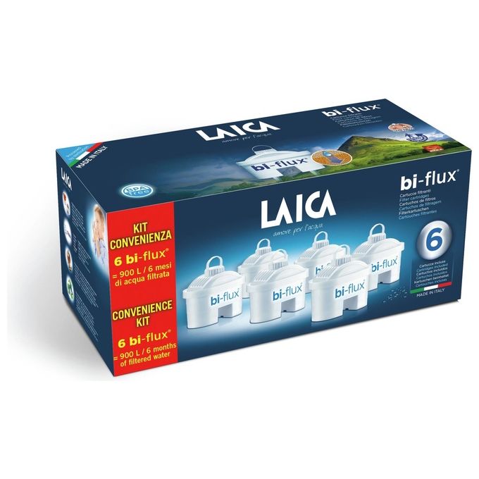 Laica Confezione 6 Cartucce Bi-flux Lt 150