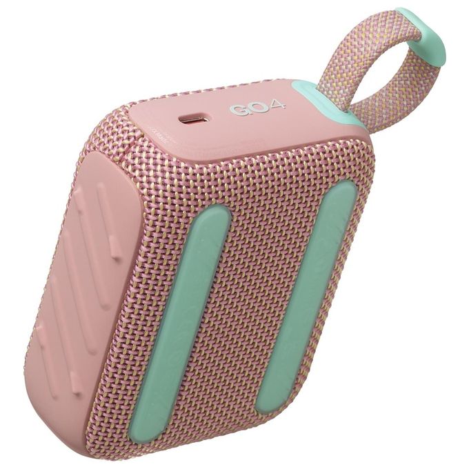 JBL GO 4 Speaker Bluetooth Portatile Altoparlante Wireless con Design Compatto Waterproof e Resistenza alla Polvere IP67 fino a 7 h di Autonomia USB Compatibile con App JBL Portable Rosa