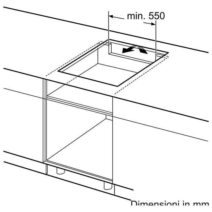 Bosch Serie 4 PUE611BB5J Piano cottura a induzione in vetroceramica 60 cm 4 zone standard Touch Select Nero