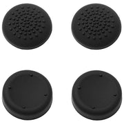 Qubick ACMU0063 Gommini Antiscivolo Tappo per Selettore Controller PS4 PS5 Silicone 4 pz colore Nero