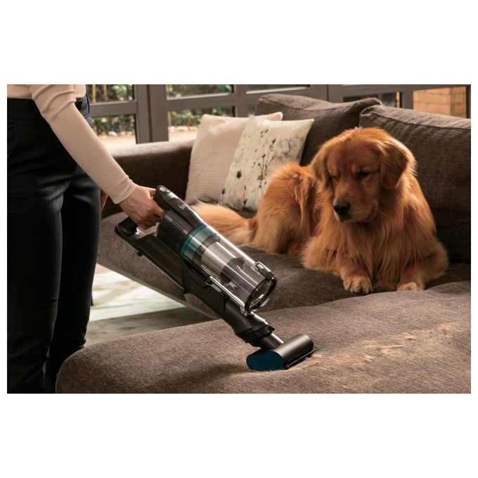 Hoover HF1P10P 011 Scopa Elettrica senza filo Aspirapolvere senza Sacco Ciclonica Potenza 165 Watt colore Nero e Blu
