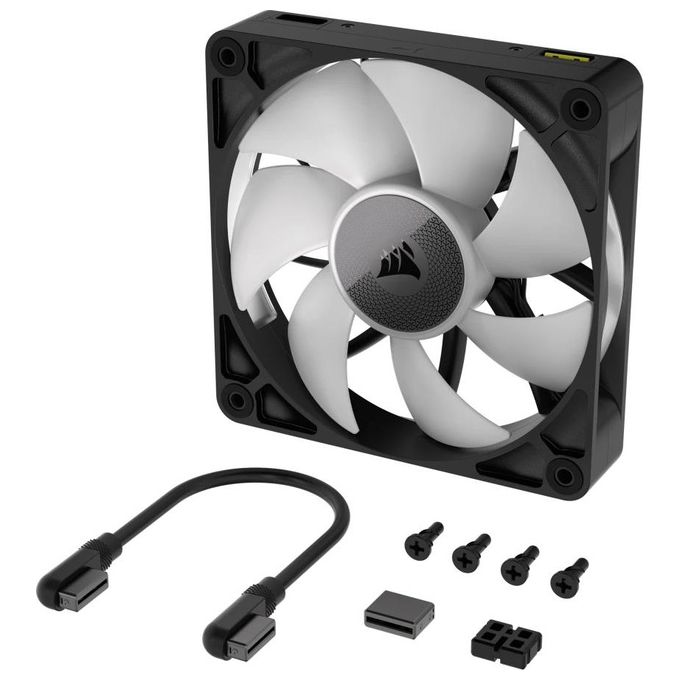 Corsair iCUE LINK RX120 RGB Ventola PWM da 120 mm - Cuscinetto a Cupola Magnetica - Ventola Singola - Nero