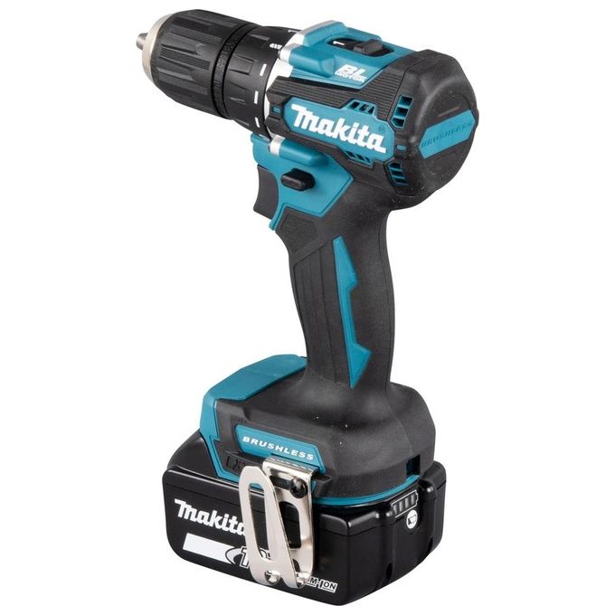 Makita DDF487RFE3 Trapano Avvitatore con 3 Batterie Incluse, Carica Batterie Incluso e Valigetta