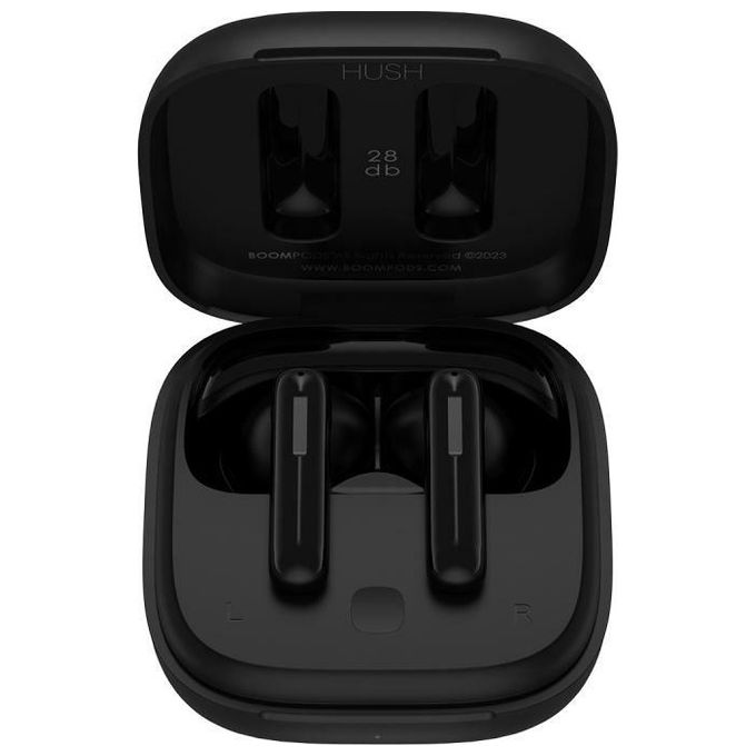 Boompods Bassline Hush Auricolari True Wireless Nero