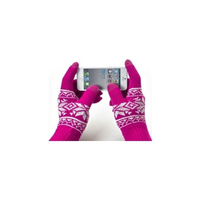 CELLY Guanti Touchscreen per Smartphone Misura S-M Colore Rosa Innovazione e Comfort per i tuoi Dispositivi