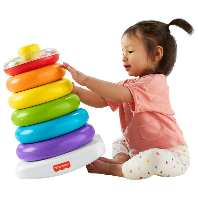 Fisher-Price Piramide Gigante Giocattolo Impilabile per Bambini 12+ Mesi