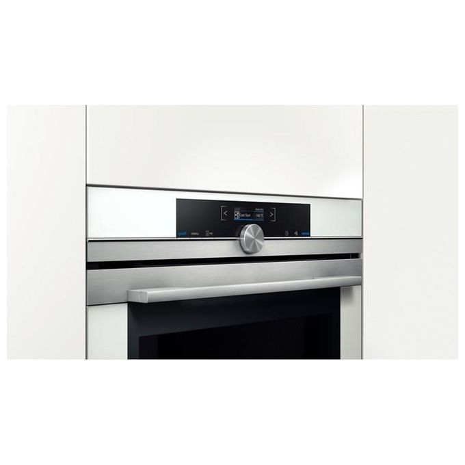 Siemens CM633GBW1 Forno Elettrico Multifunzione da Incasso con Microonde 45 Litri 6 Programmi varioSpeed Display TFT softMove 45 cm Bianco