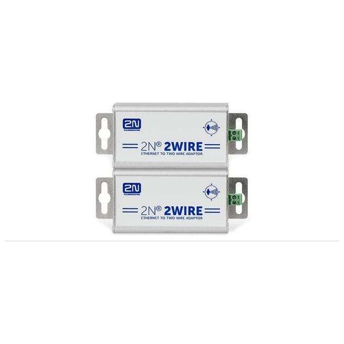 2N Telecommunications 9159014EU 2Wire Set con 2 Adattatori Convertitore Segnale Alluminio-Metallico