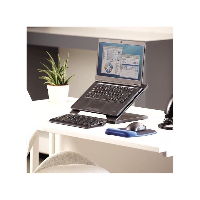 Fellowes Supporto Laptop Suites Designe 4 Livelli di Inclinazione PieghevoleVentole per Raffreddamento