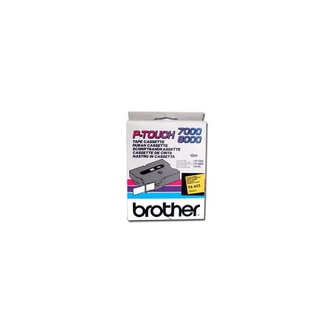 Brother Black Yellow 24mm P-touch 7000 8000