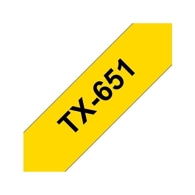 Brother Black Yellow 24mm P-touch 7000 8000