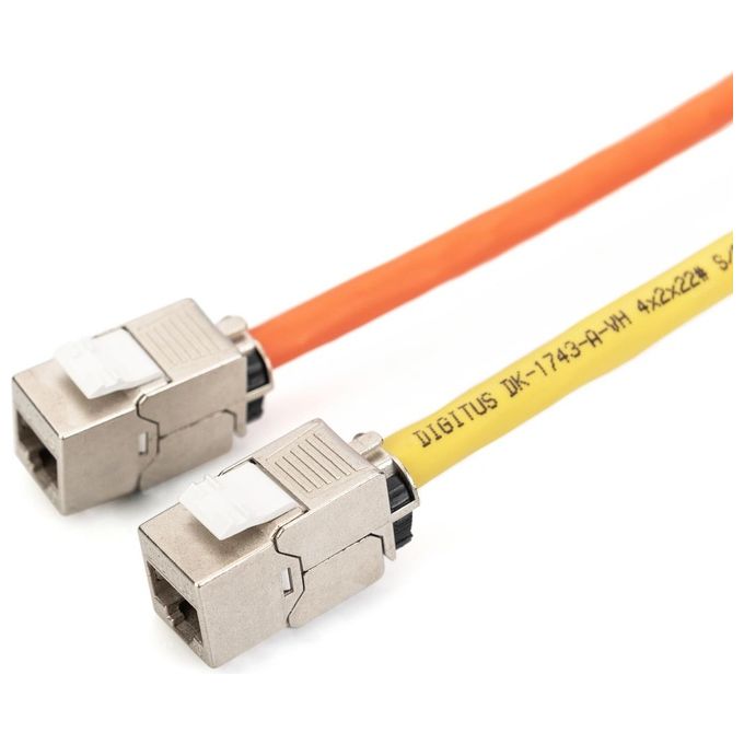 Digitus inserto jack schermato rj45 categoria 6a toolfree