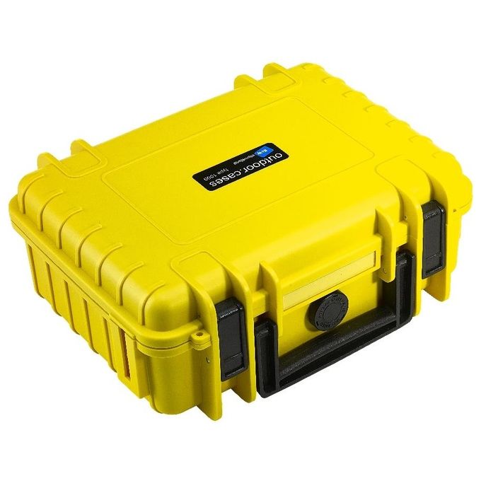 BandW International Type 1000 Custodia Rigida per Fotocamere da Esterni con Imbottitura Giallo