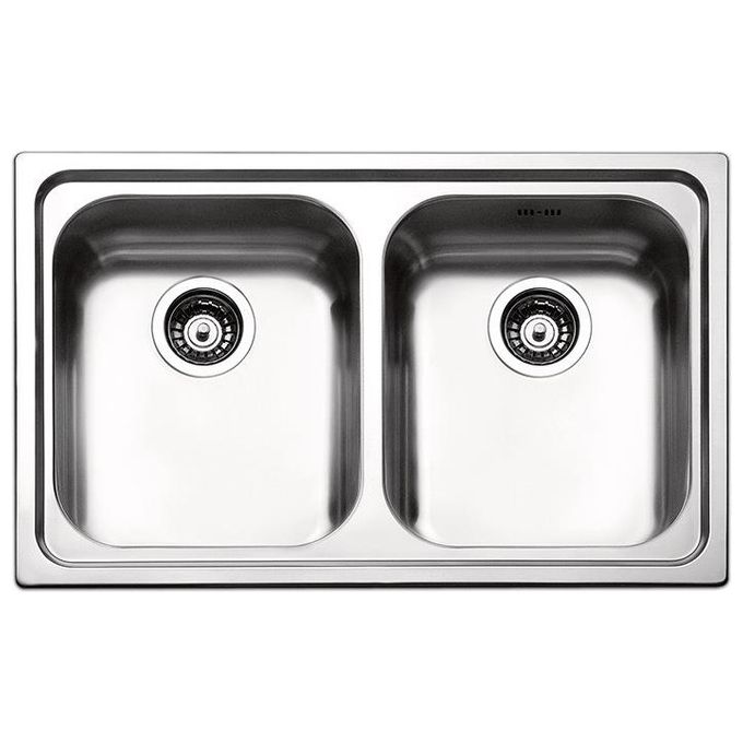 Apell VE792IBC Serie Venezia Lavello Inox Spazzolato da Incasso 2 vasche 79x50cm