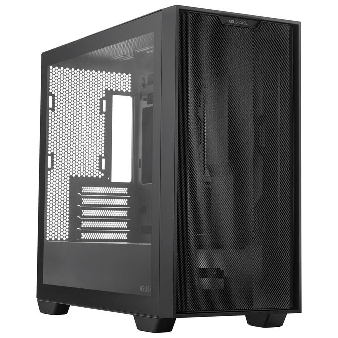 ASUS A21 Case micro-ATX, Radiatori fino a 360 mm, Schede Grafiche fino a 380 mm, Raffreddamento efficace, Cable Management, Chassis Nero