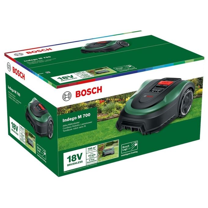 Bosch Indego M 700 Robot Rasaerba con Batteria da 18 V