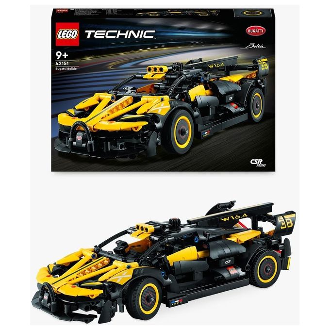 Lego 42151 Technic Bugatti Bolide Set da Costruzione 905 Pezzi Modellino Auto Supercar Motore W16 9 anni