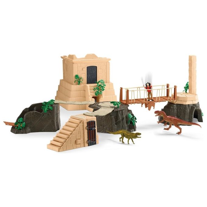 Schleich 42656 Dinosaurs Mega Set Conquista del Tempio dei Dinosauri 169 pezzi colore Multicolore