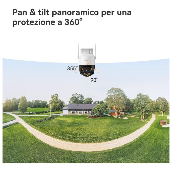 Imou Telecamera Cruiser SC 3K PTZ IP-Wi-Fi Full-color 5MP RedeBlue light