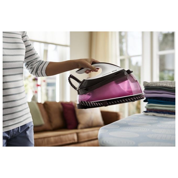 Philips GC7842-40  Ferro da stiro con caldaia potenza 2 400 W pressione 6,5 bar, autonomia illimitata, serbatoio 1,5 L, colpo vapore 400 g-min, piastra SteamGlide Plus
