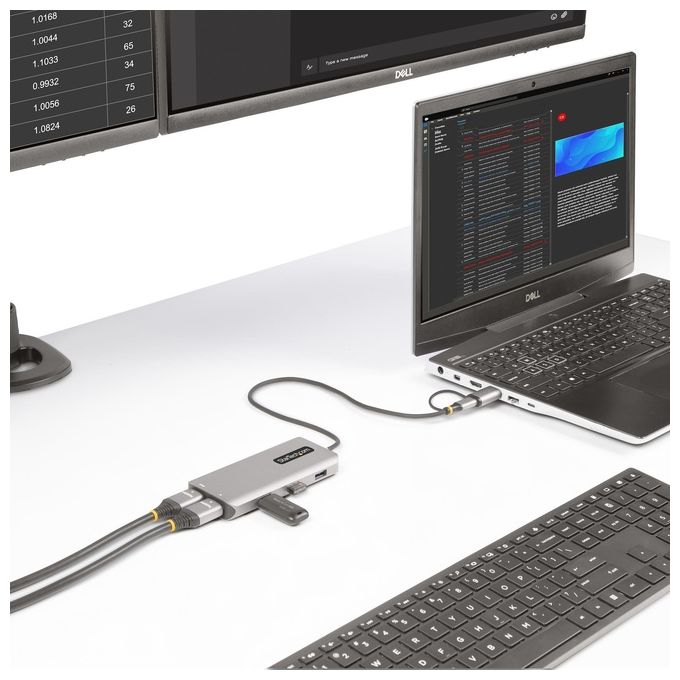 StarTech.com Adattatore Multiporta Usb-C con Dongle Usb-c a Usb-A