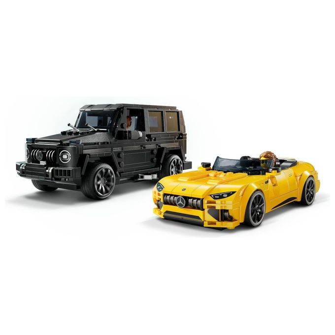 LEGO Speed Champions Mercedes-AMG G 63 e Mercedes-AMG SL 63 Macchine Giocattolo da Costruire 2 Modellini di Auto per Bambini e Bambine da 10 Anni con Minifigure di Piloti Regalo di Compleanno 76924