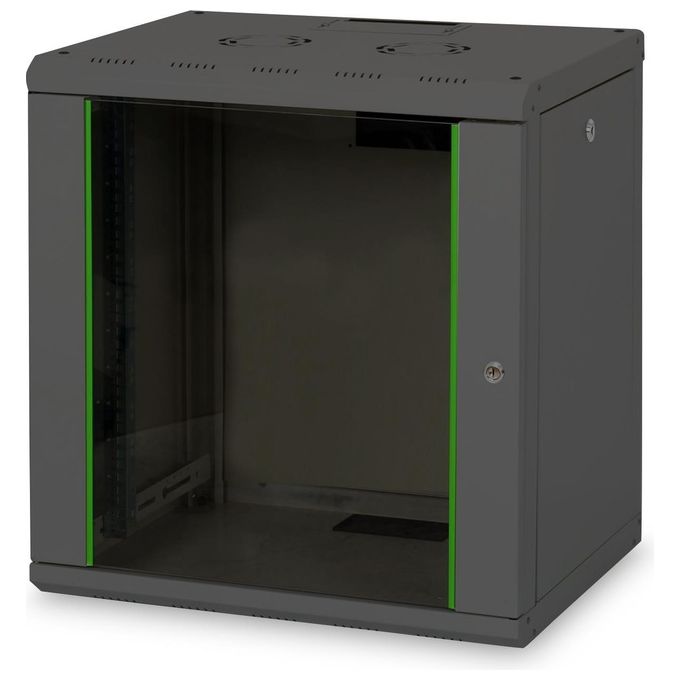 Digitus Armadio 12 Unita' Da Muro Linea Soho (A)600 X (L)600 X (P)450 Mm. Colore Nero