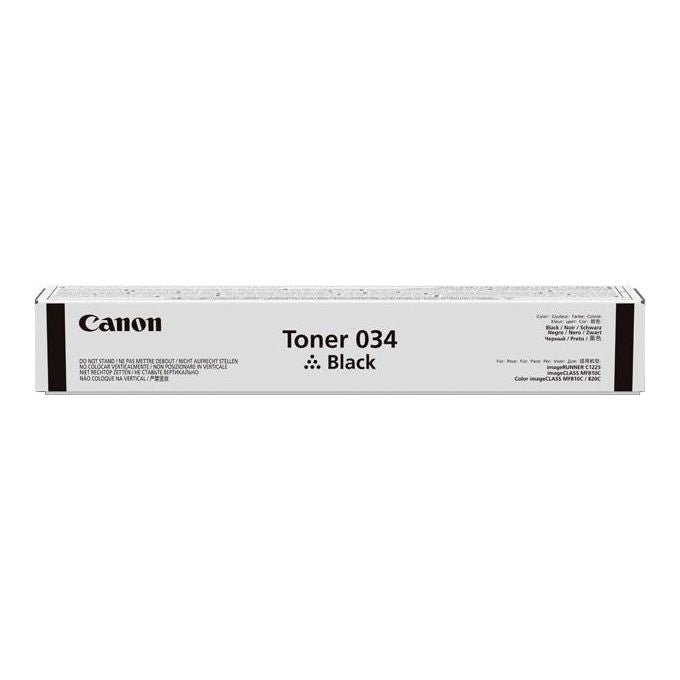 Canon Toner 034 nero per stampanti laser con prestazioni elevate e qualita' di stampa professionale